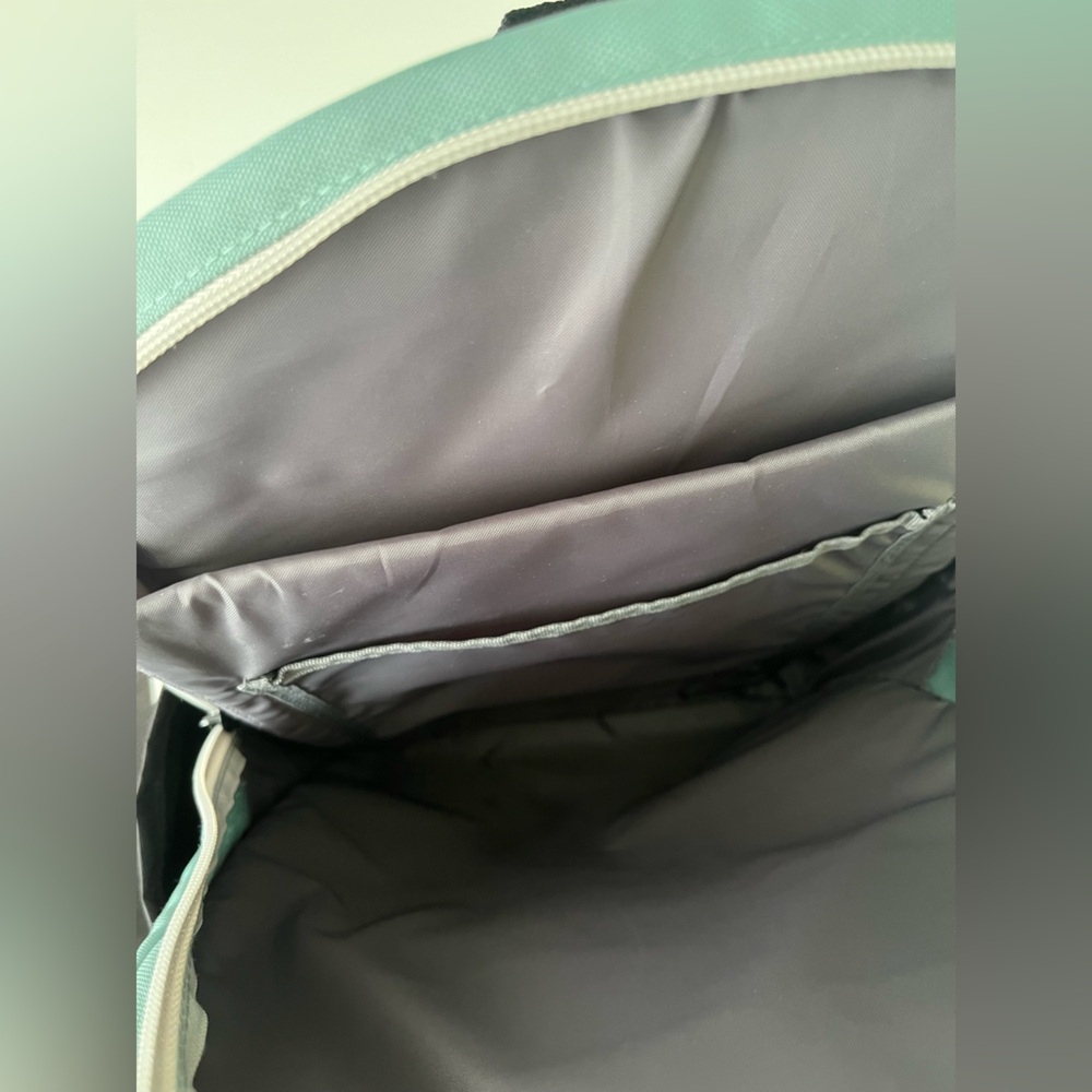 Spacious Green Gray Backpack - Picture 6 of 10